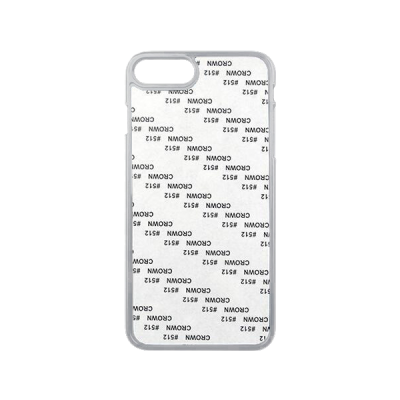 Чехол под сублимацию для iPhone 7/8, пластик+ алюм. пластина, Прозрачный