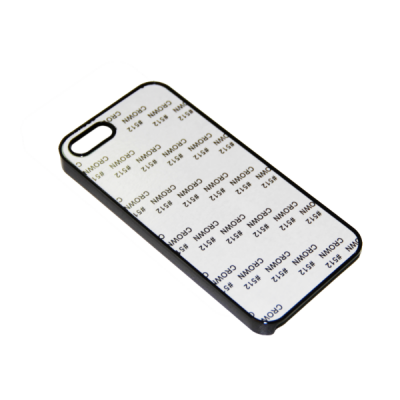 Чехол под сублимацию для iPhone 5С, пластик + алюм. пластина., Чёрный