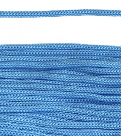 Шнур с наконечниками "крючок-прозрачный" для пакетов, Голубой, №28,  6 мм, 100 шт