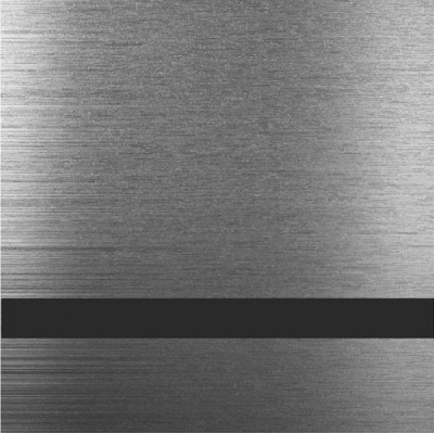 ABS-пластик AT-853, 1200x600x1,5; Серебро царап./чёрном, для лазеров