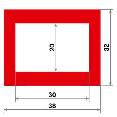 Курсоры для календарей, 1 размер, 29-33 см., красные