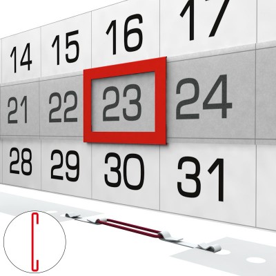 Курсоры для календарей, 2 размер,  34-38 см., красные