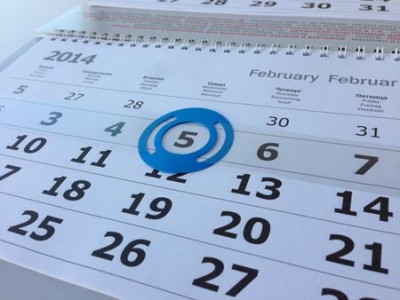  Курсоры для календарей круглые, синие
