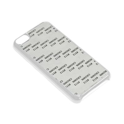 Чехол под сублимацию для iPhone 5С, пластик + алюм. пластина., Белый