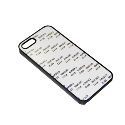 Чехол под сублимацию для iPhone 5С, пластик + алюм. пластина., Чёрный