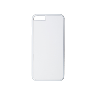 Чехол под сублимацию для iPhone 6, пластик + алюм. пластина., Прозрачный
