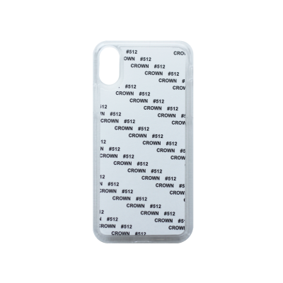 Чехол под сублимацию для iPhone Х, пластик + алюм. пластина., Белый
