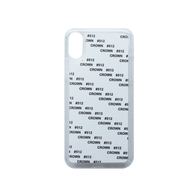 Чехол под сублимацию для iPhone Х, пластик + алюм. пластина., Белый
