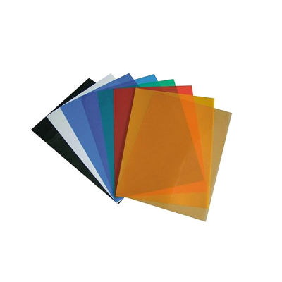 Обложки для переплета А4, прозрачные цветные 0,15 мм, 100 шт.