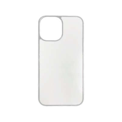 Чехол для iPhone 13 белый  (пластик) + алюмин. пластина для сублимации