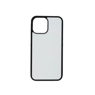 Чехол для iPhone 12 pro-max черный  (силиконовый) + алюмин. пластина для сублимации