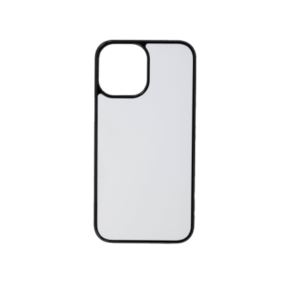 Чехол для iPhone 12 черный  (пластик) + алюмин. пластина для сублимации