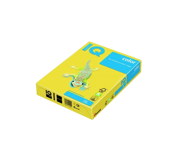 Бумага цветная IQ Color Intensiv, А3, 160 г/м2, 250 л, канареечно-желтый, CY39