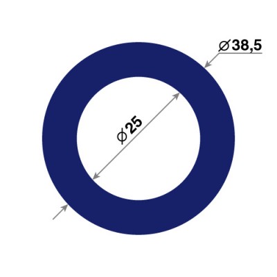 Календарные курсоры магнитные синие, круглые, 39мм; внутр - 25мм; ПВХ; 4 магнита, 50 шт