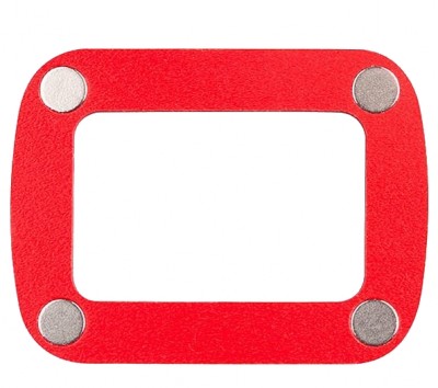 Календарные курсоры магнитные красные ПВХ, внутр. окошко 20х30мм  4 магнита; 50 шт.