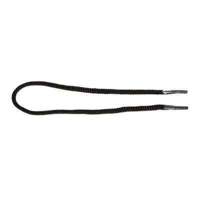 Шнур с наконечниками "крючок-прозрачный" для пакетов, Чёрный, 4 мм, 100 шт