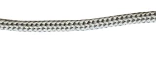 Шнур с наконечниками "крючок-прозрачный" для пакетов, Серый, №8, 4 мм, 100 шт