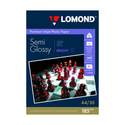Фотобумага Lomond премиум одностор.Non-PE Coated Bright  А4, 185г/м, 20л. (1101306)