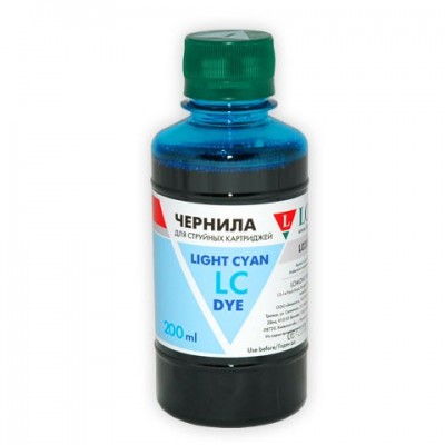 Чернила Epson L800, LE08-002LC Light cyan (светло-голубой), 200 мл