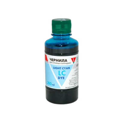 Чернила Epson L800, LE08-002LC Light cyan (светло-голубой), 200 мл
