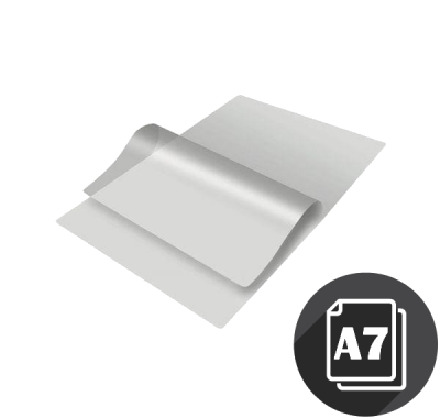 Пленка для ламинирования глянцевая 80*110 мм, (А7), 80 мкм