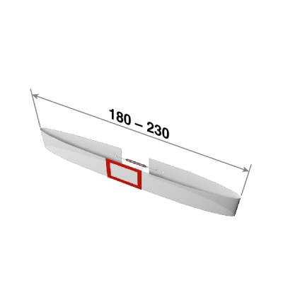 Календарные курсоры  МИДИ (Домики) 18-23см,  (внутр. размер курсора 12*18мм), красные, 100 шт