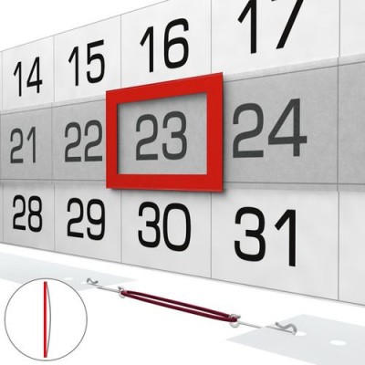 Календарные курсоры  МИДИ (Домики) 18-23см,  (внутр. размер курсора 12*18мм), красные, 100 шт