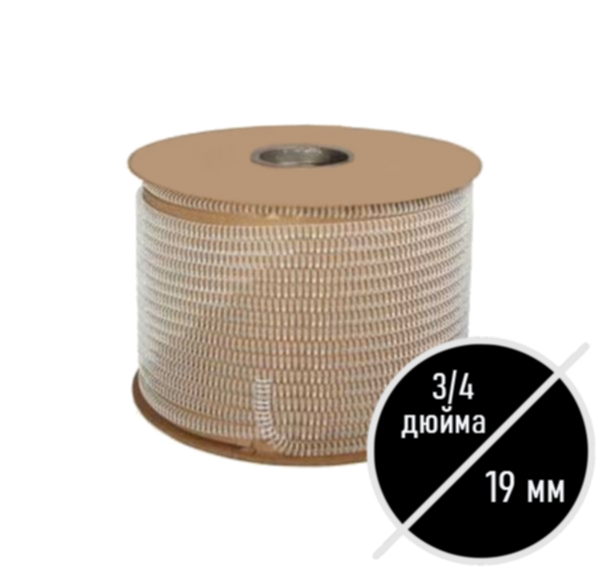 Пружина металлическая в бобине PrintWire, диаметр 19 мм (3/4") Чёрная, (7000 петель)