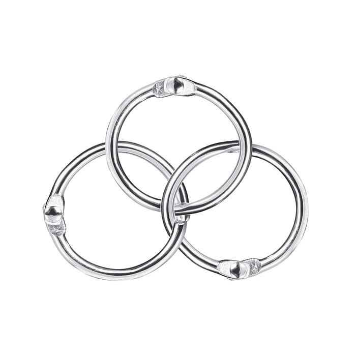 Кольца разъемные, никелированные 32 мм