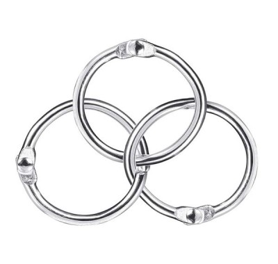 Кольца разъемные, никелированные 19 мм