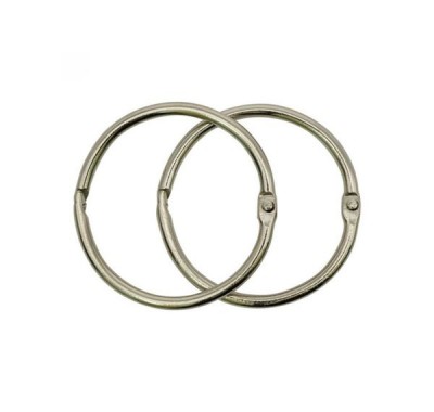 Кольца разъемные, никелированные 38 мм