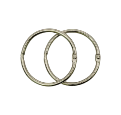 Кольца разъемные, никелированные 38 мм